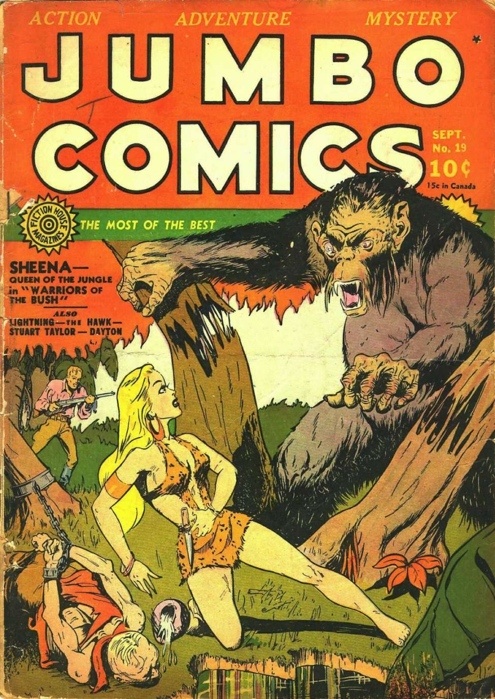 Comic Book Cover For Jumbo Comics 19