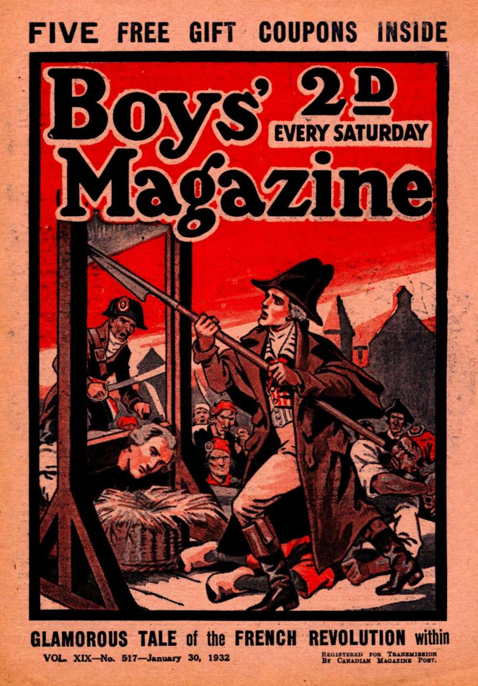 Book Cover For Boys' Magazine 517