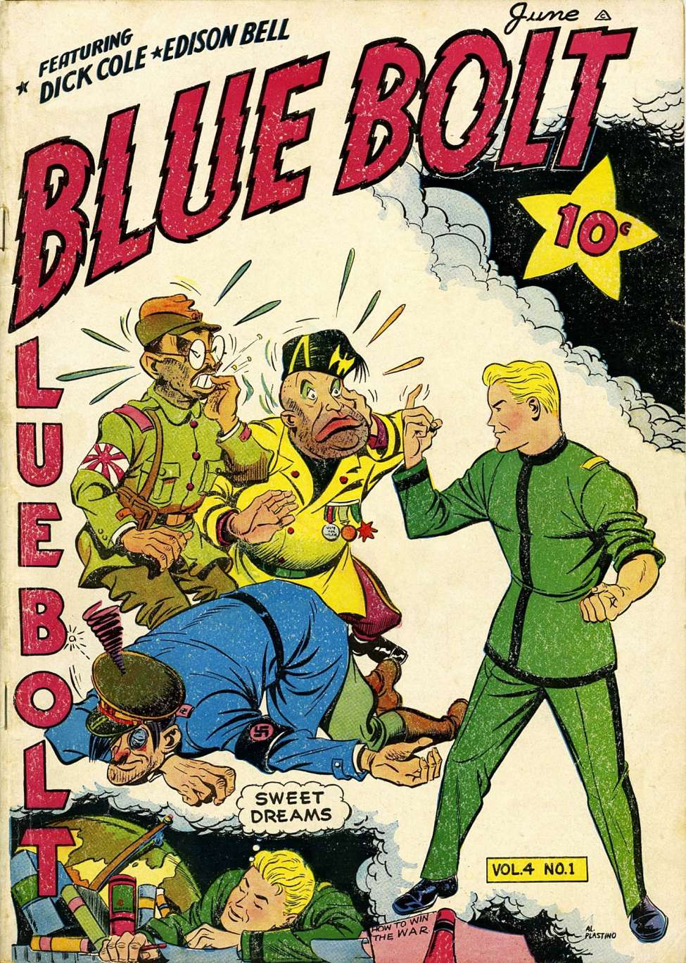 Comic Book Cover For Blue Bolt v4 1