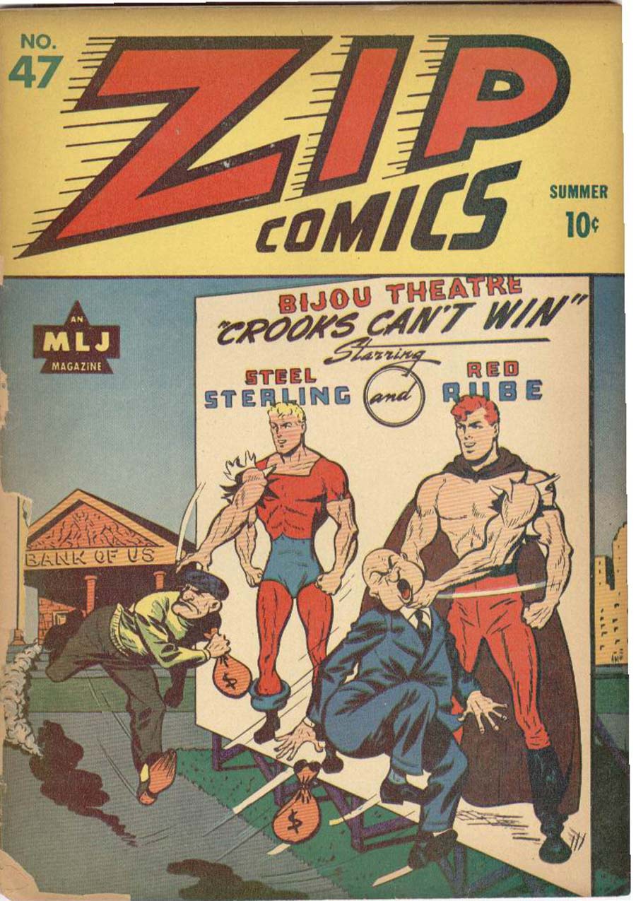 Comic Book Cover For Zip Comics 47