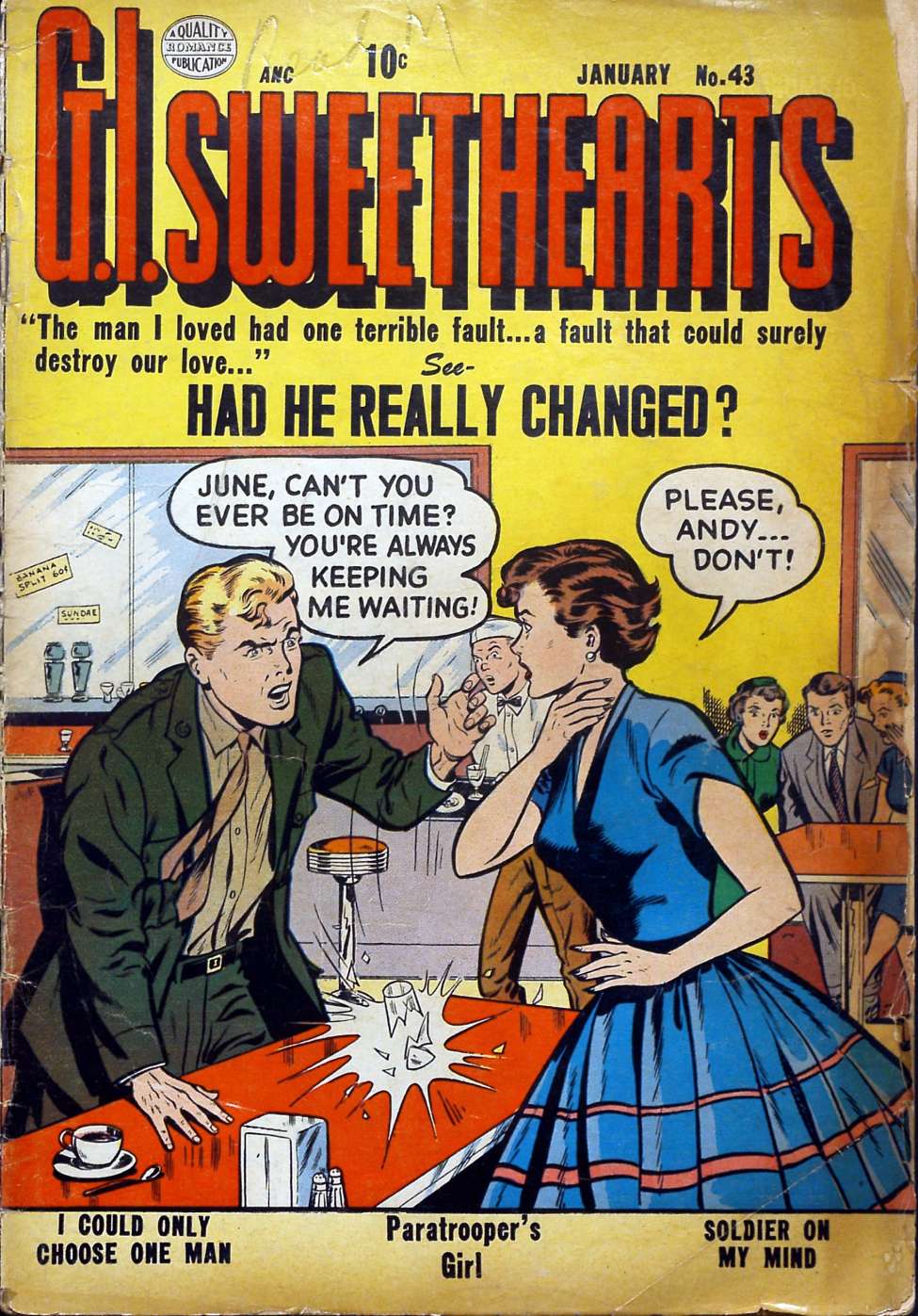 Comic Book Cover For G.I. Sweethearts 43