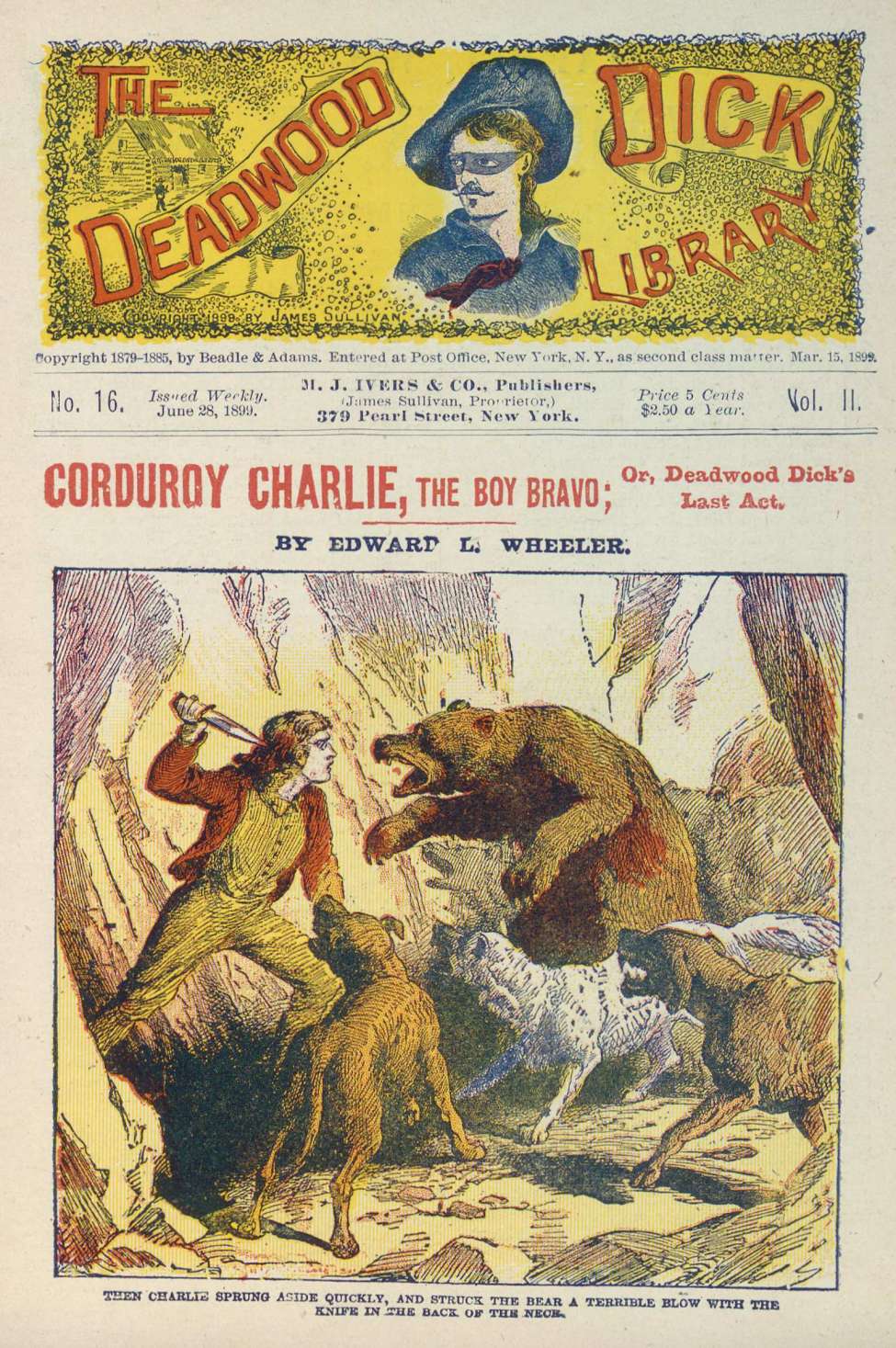 Book Cover For Deadwood Dick Library v2 16 - Corduroy Charlie, the Boy Bravo