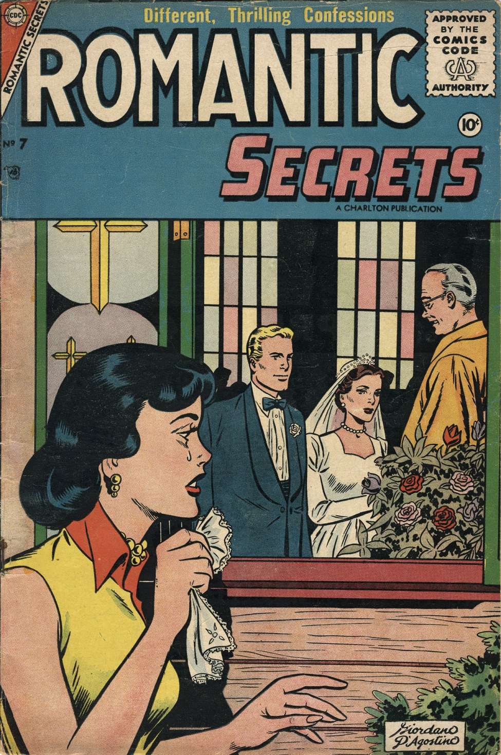 Comic Book Cover For Romantic Secrets 7