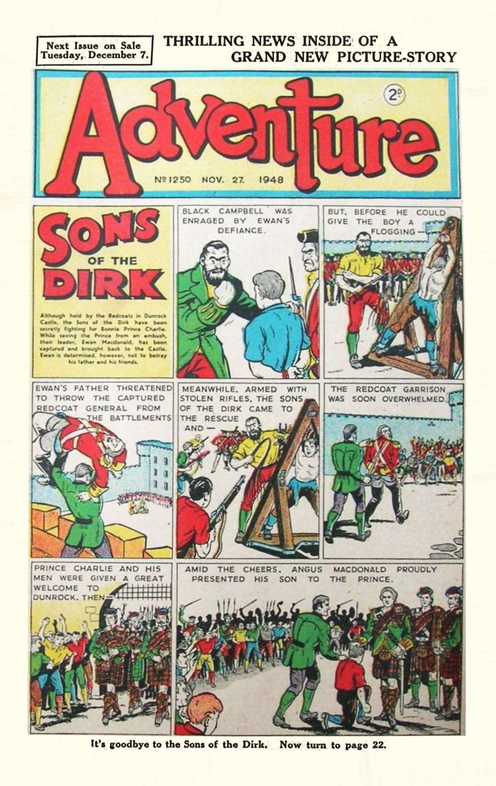 Comic Book Cover For Adventure 1250