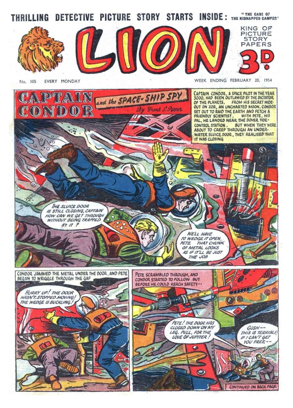 Comic Book Cover For Lion 105