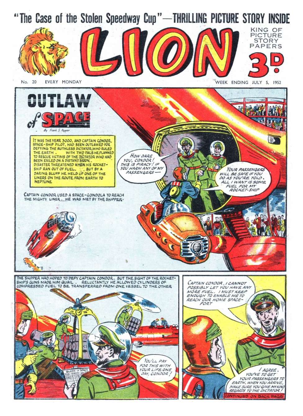 Comic Book Cover For Lion 20