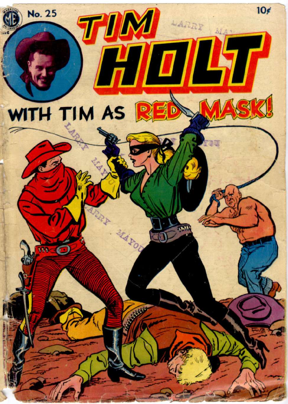 Comic Book Cover For Tim Holt 25