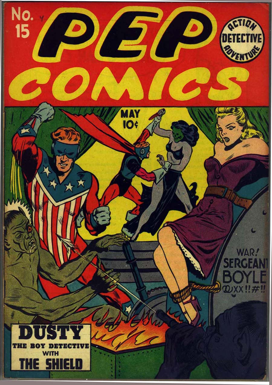 Book Cover For Pep Comics 15