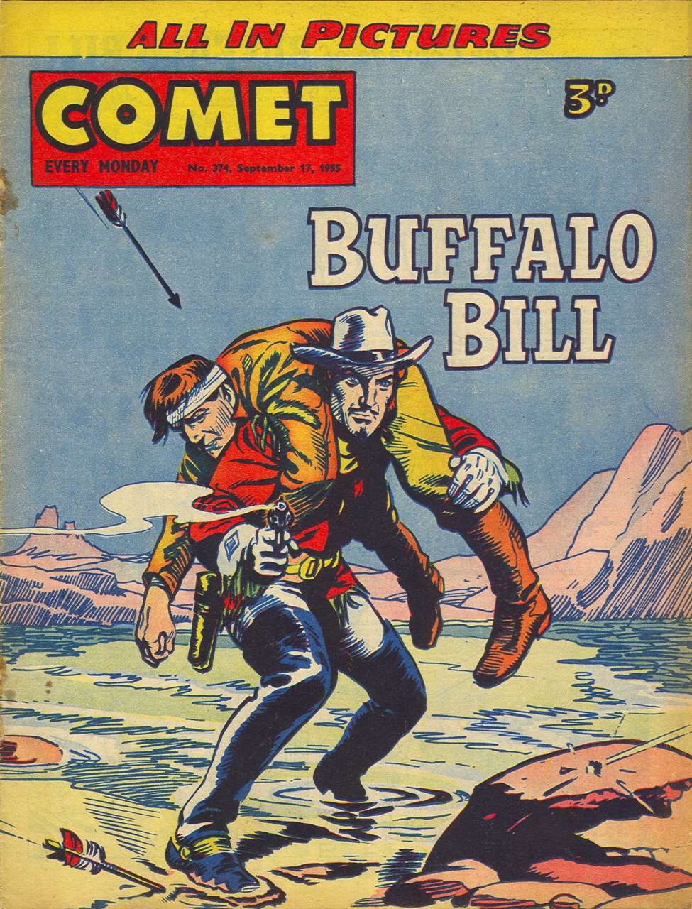 Comic Book Cover For The Comet 374