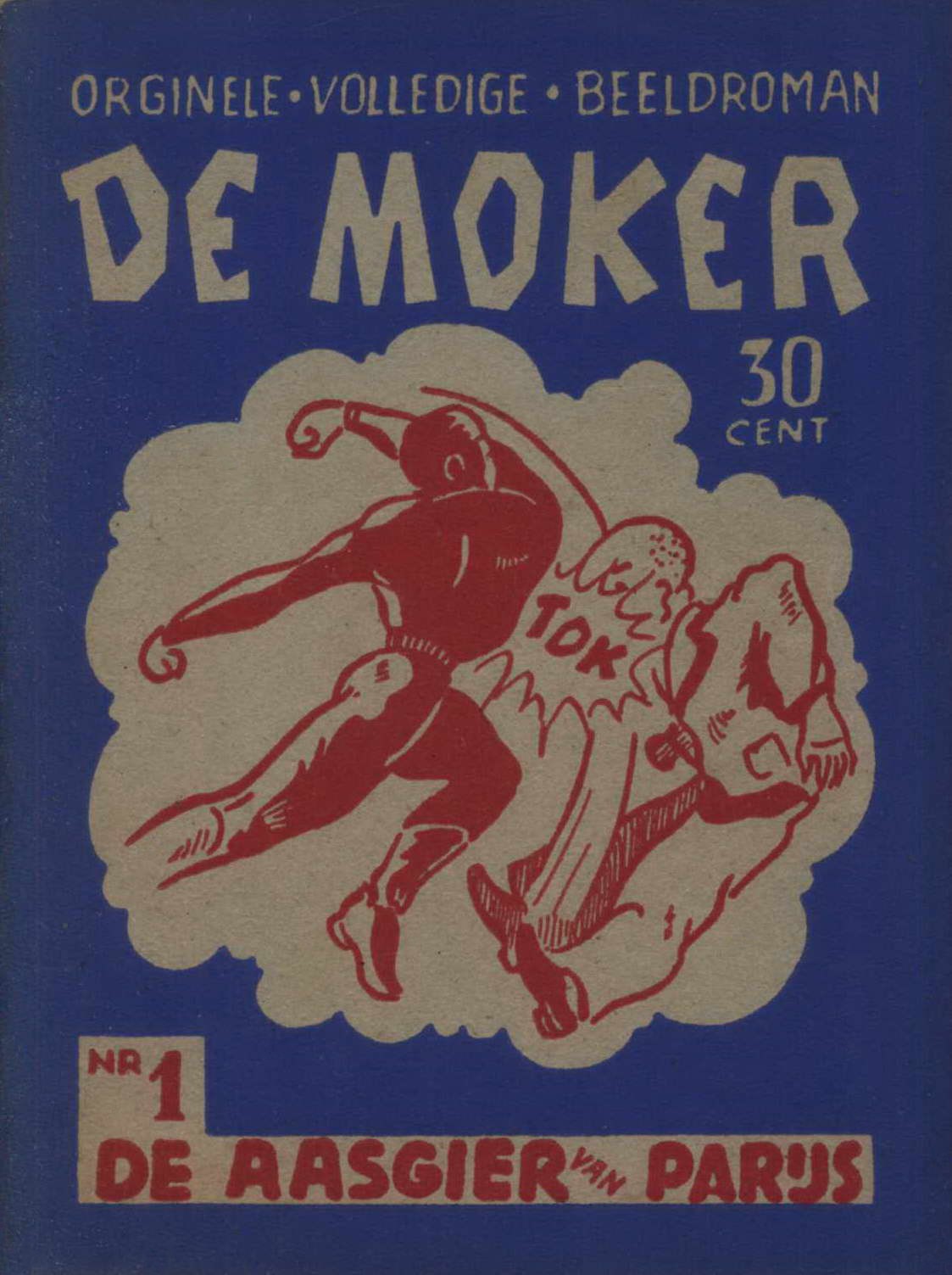 Comic Book Cover For De Moker 1 - De Aasgier van Parijs