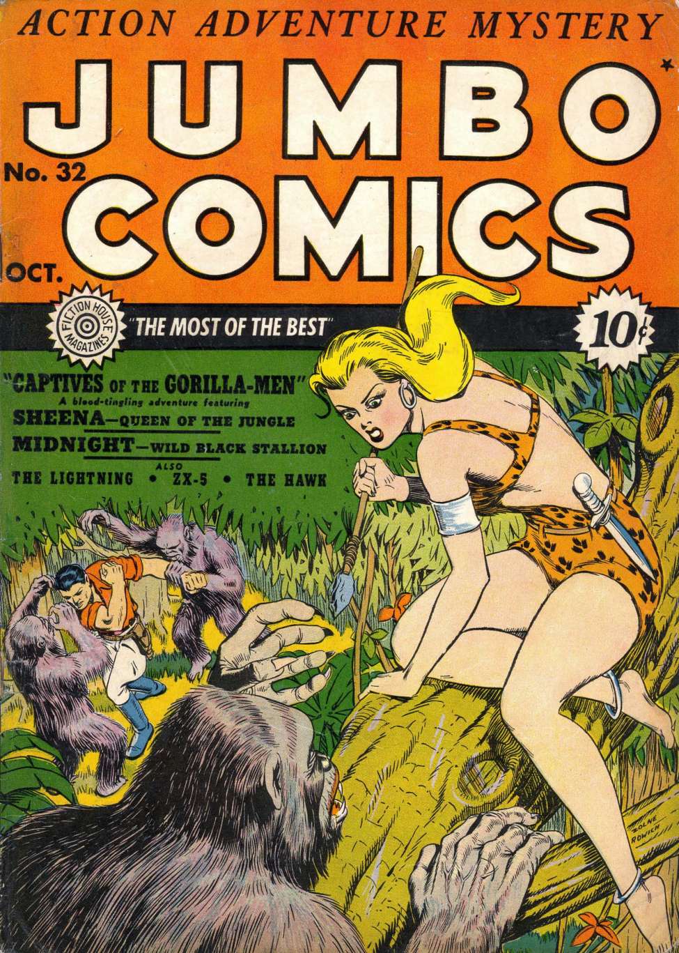Comic Book Cover For Jumbo Comics 32
