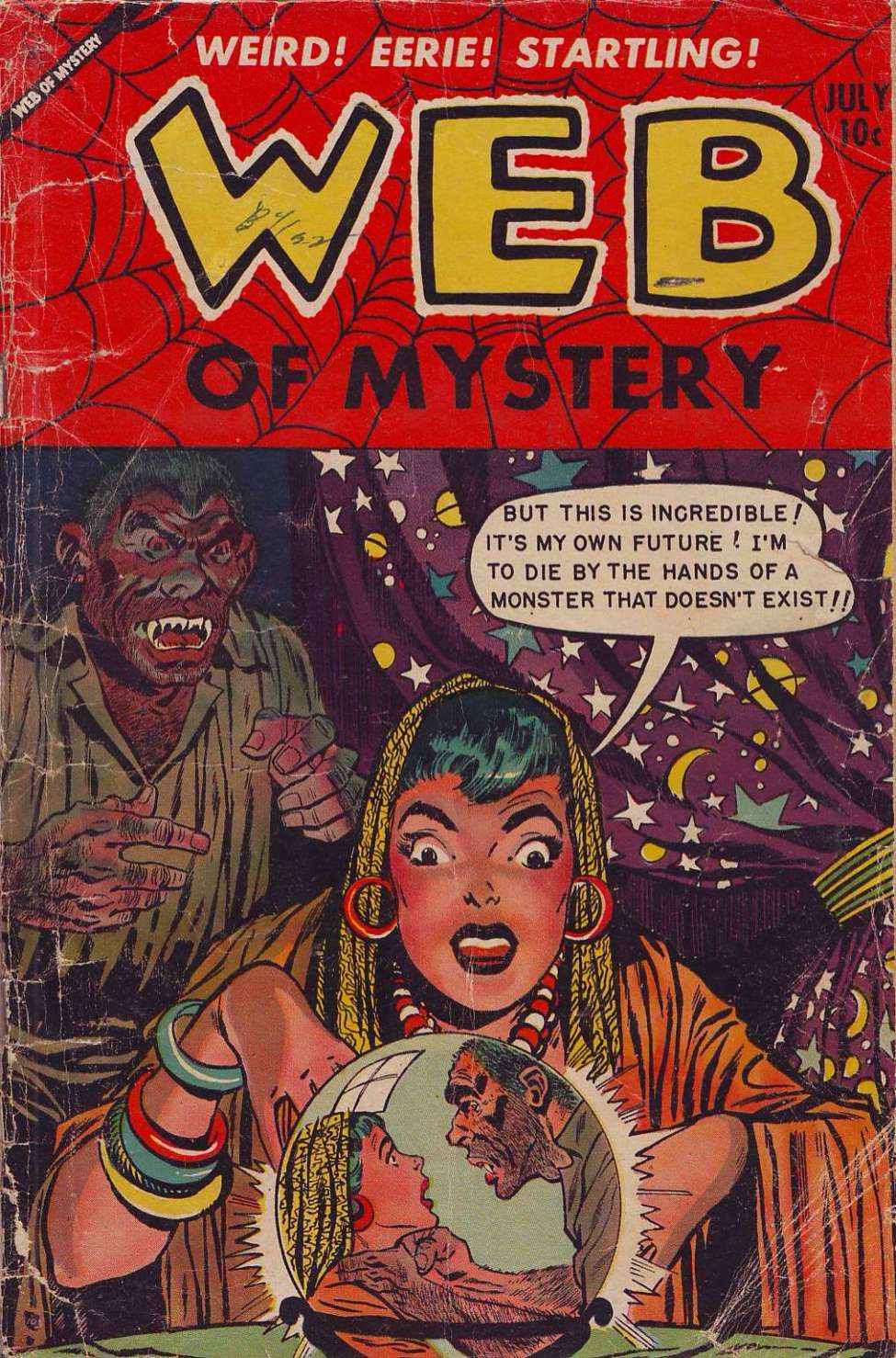 Book Cover For Web of Mystery 19 - Version 1