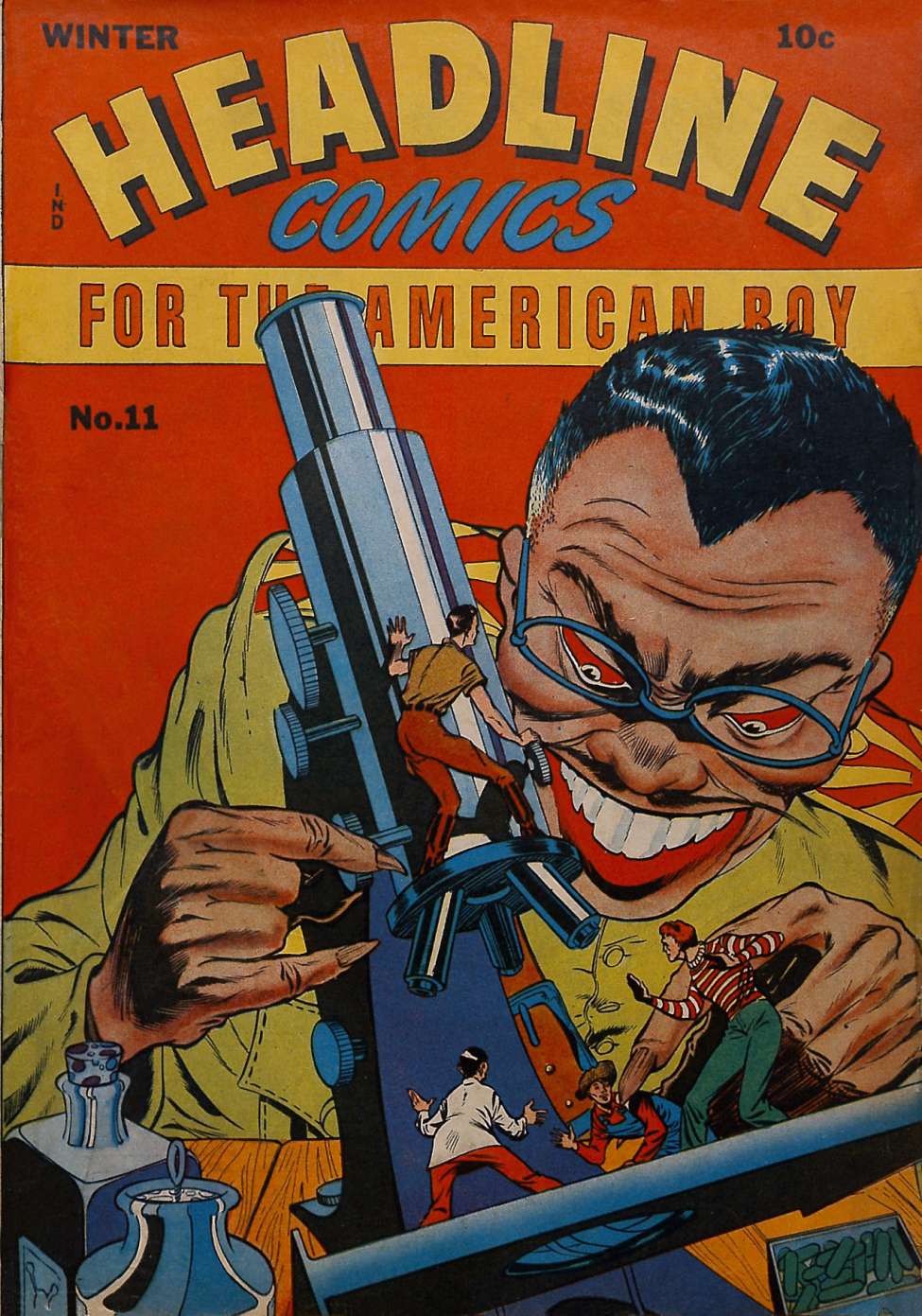 Comic Book Cover For Headline Comics 11