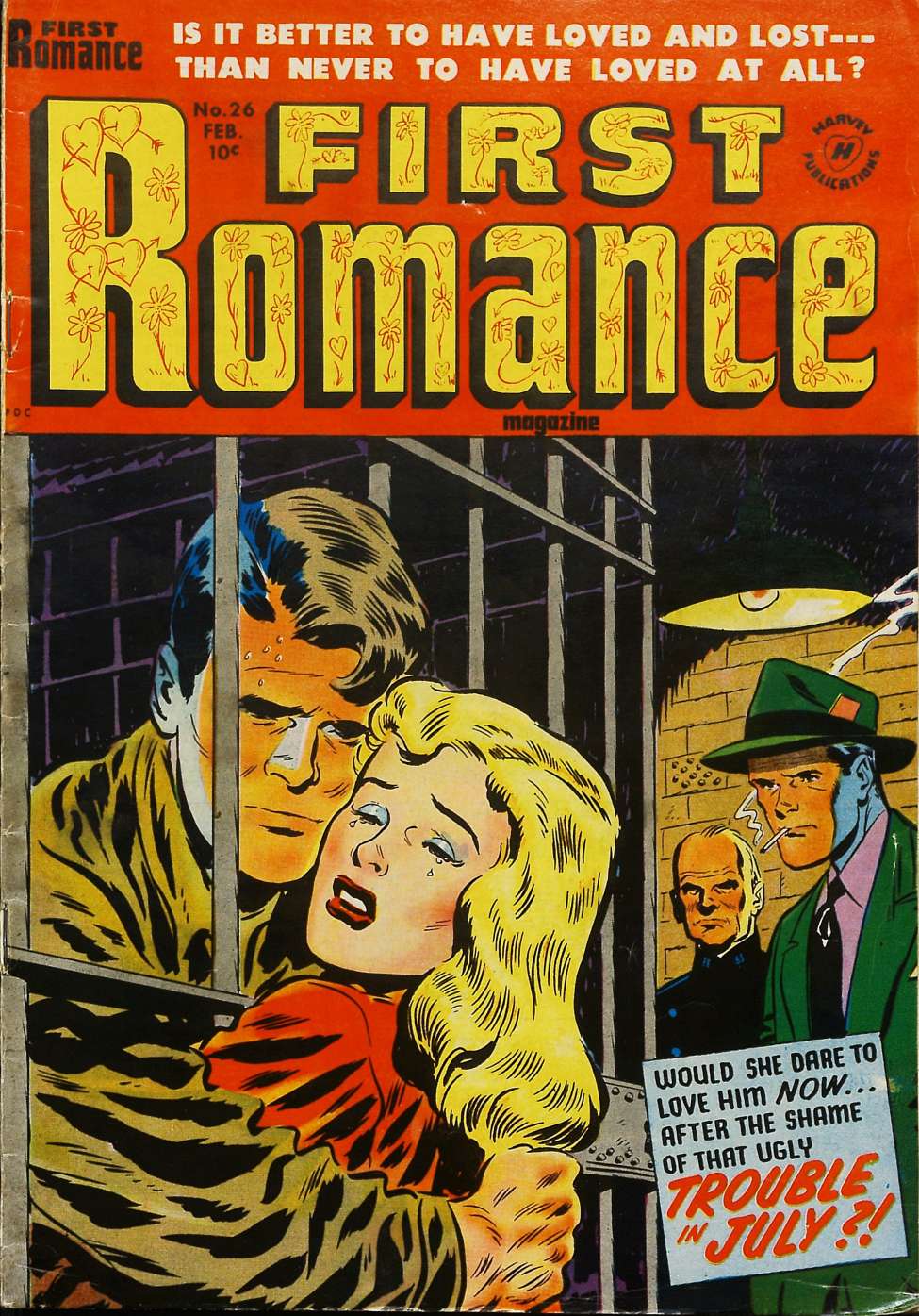 Comic Book Cover For First Romance Magazine 26