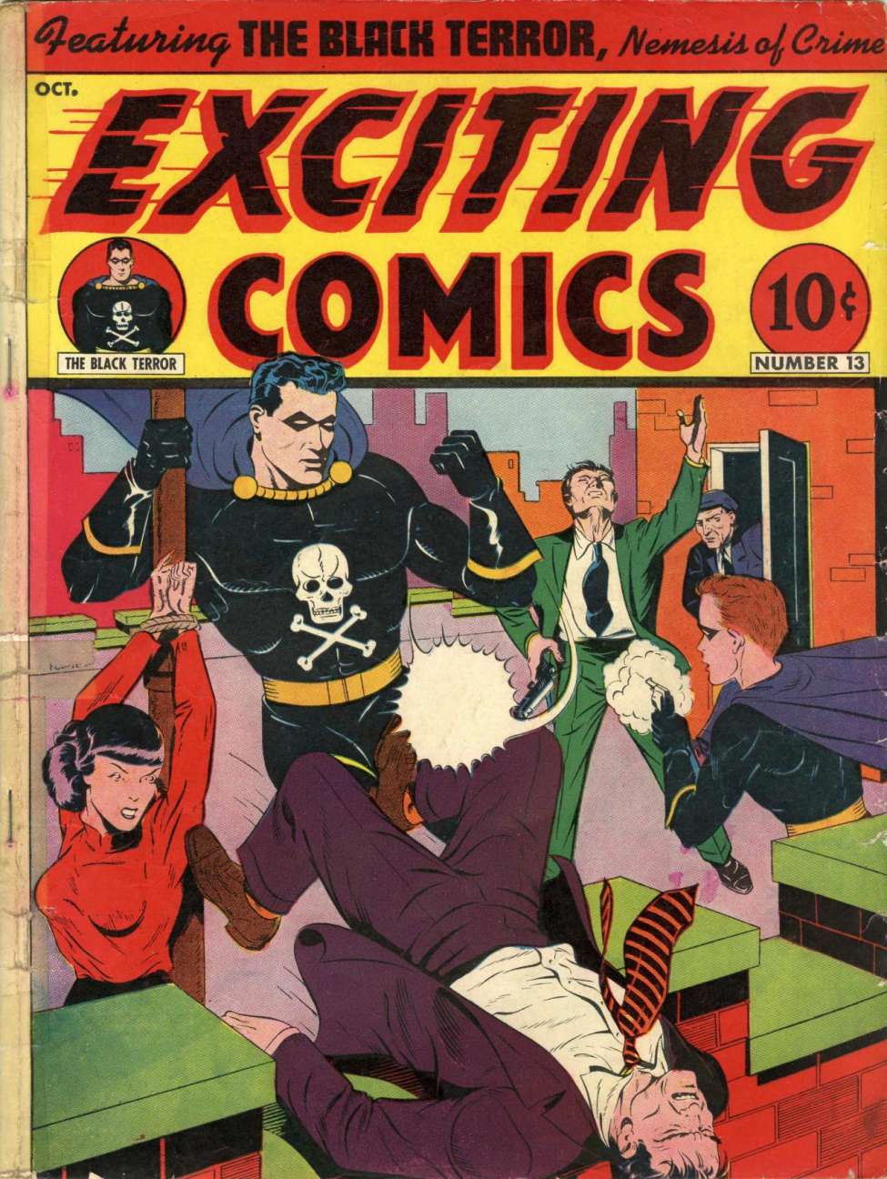 Comic Book Cover For Exciting Comics 13