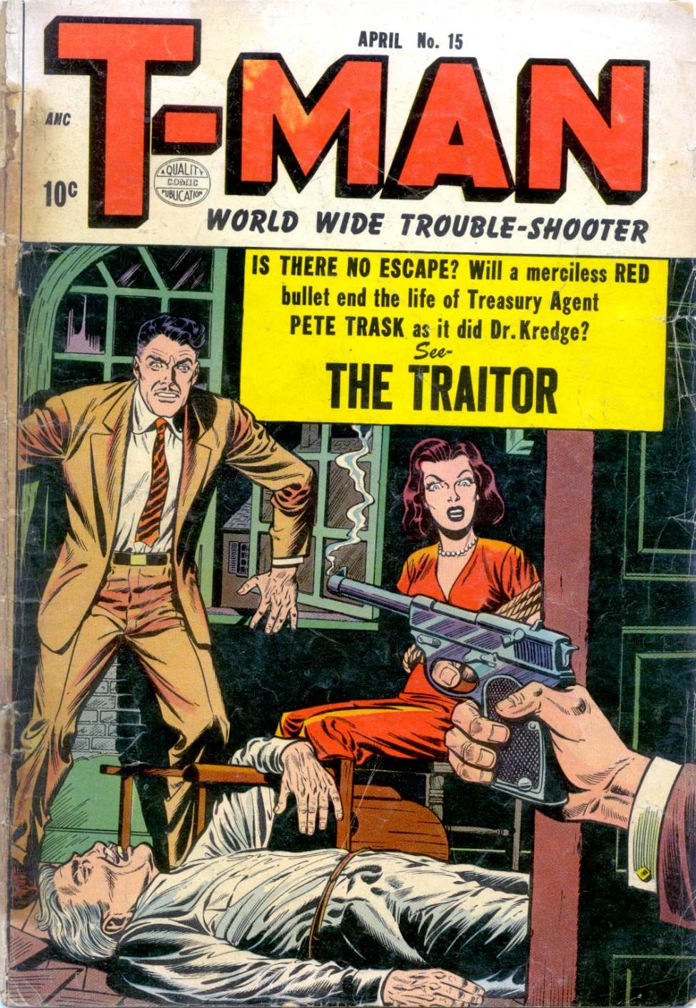Comic Book Cover For T-Man 15