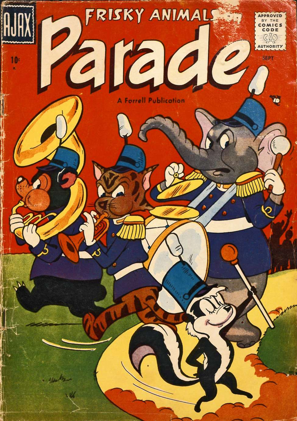 Book Cover For Frisky Animals on Parade 1 - Version 1