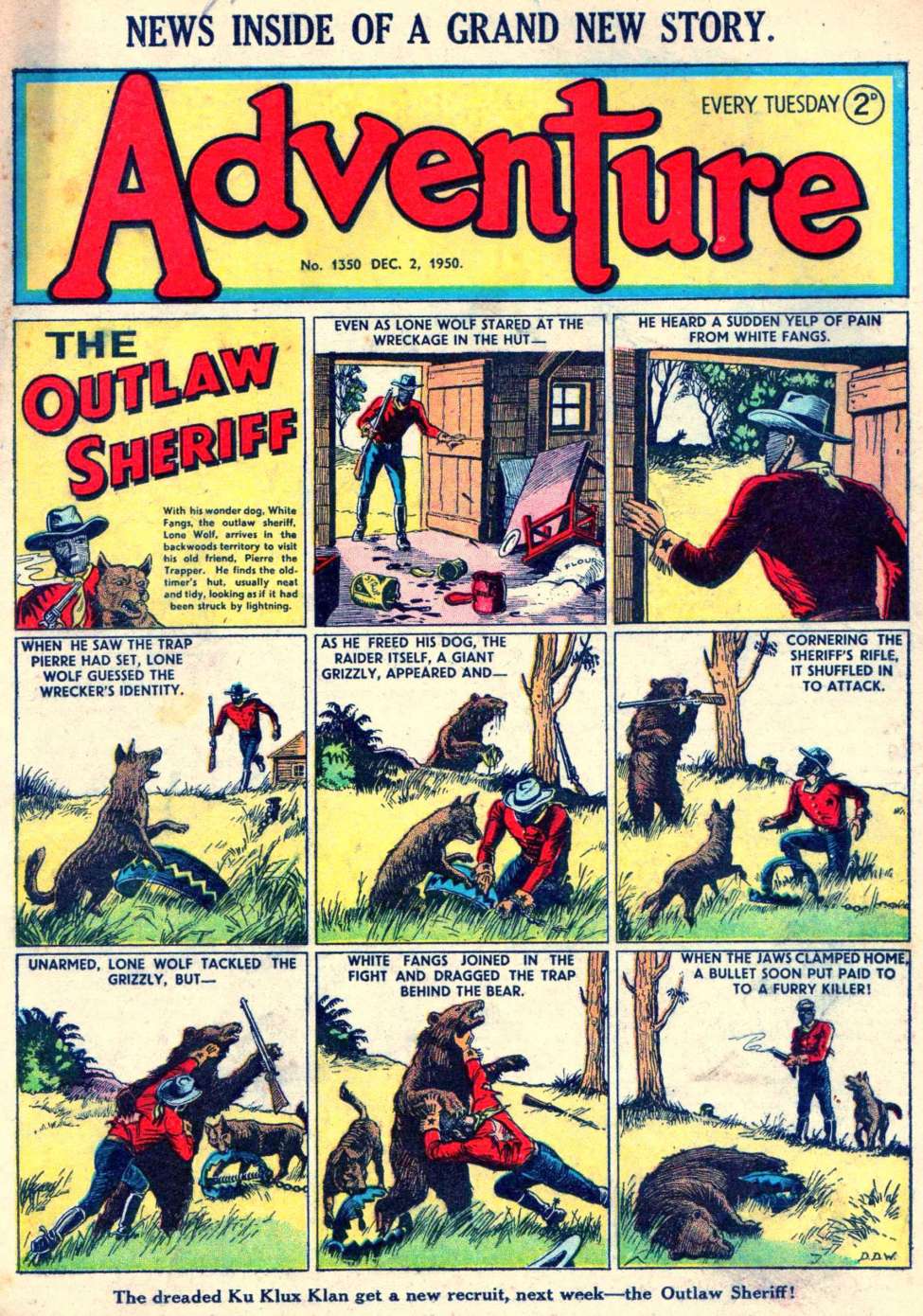 Comic Book Cover For Adventure 1350