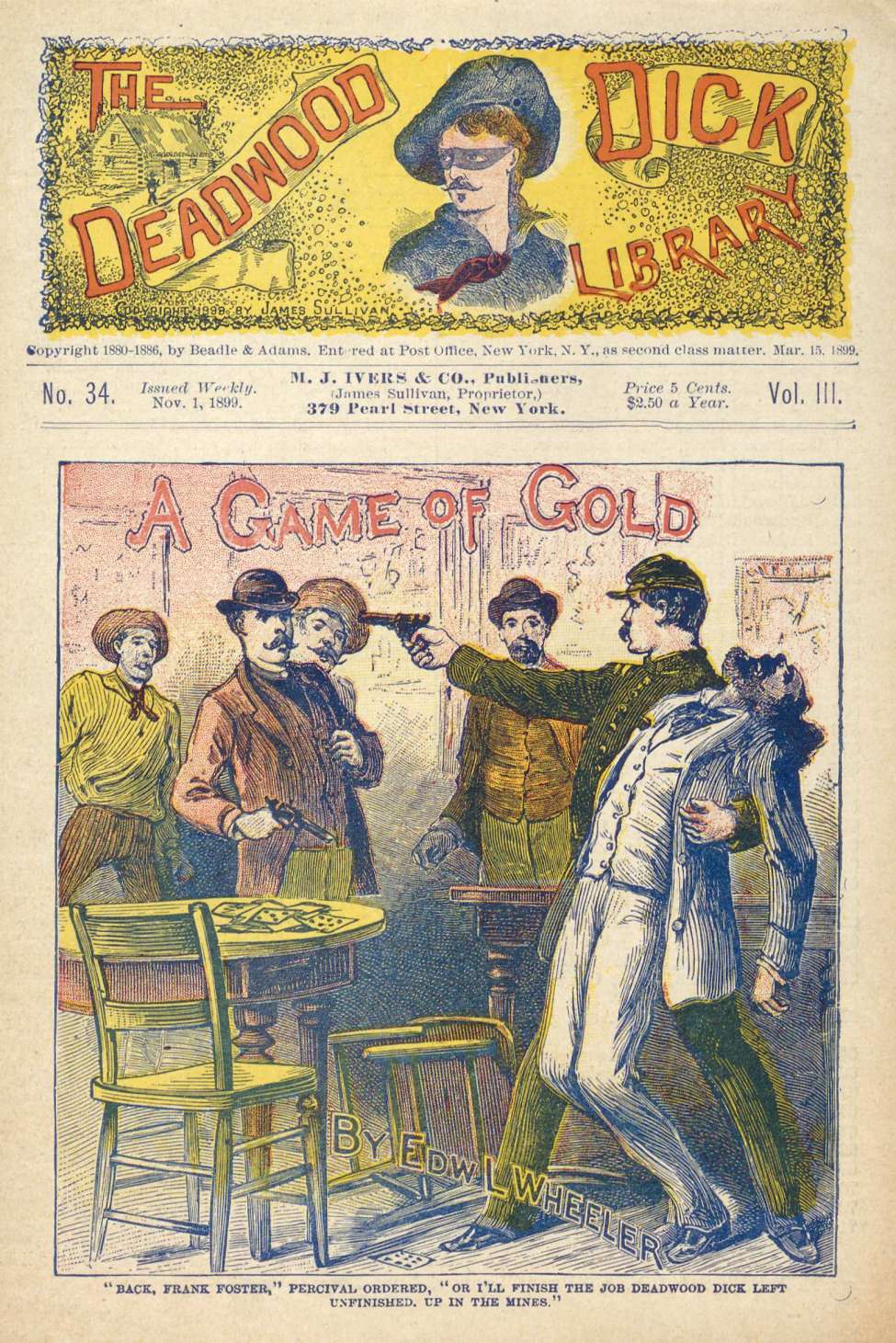Book Cover For Deadwood Dick Library v2 34 - A Game of Gold