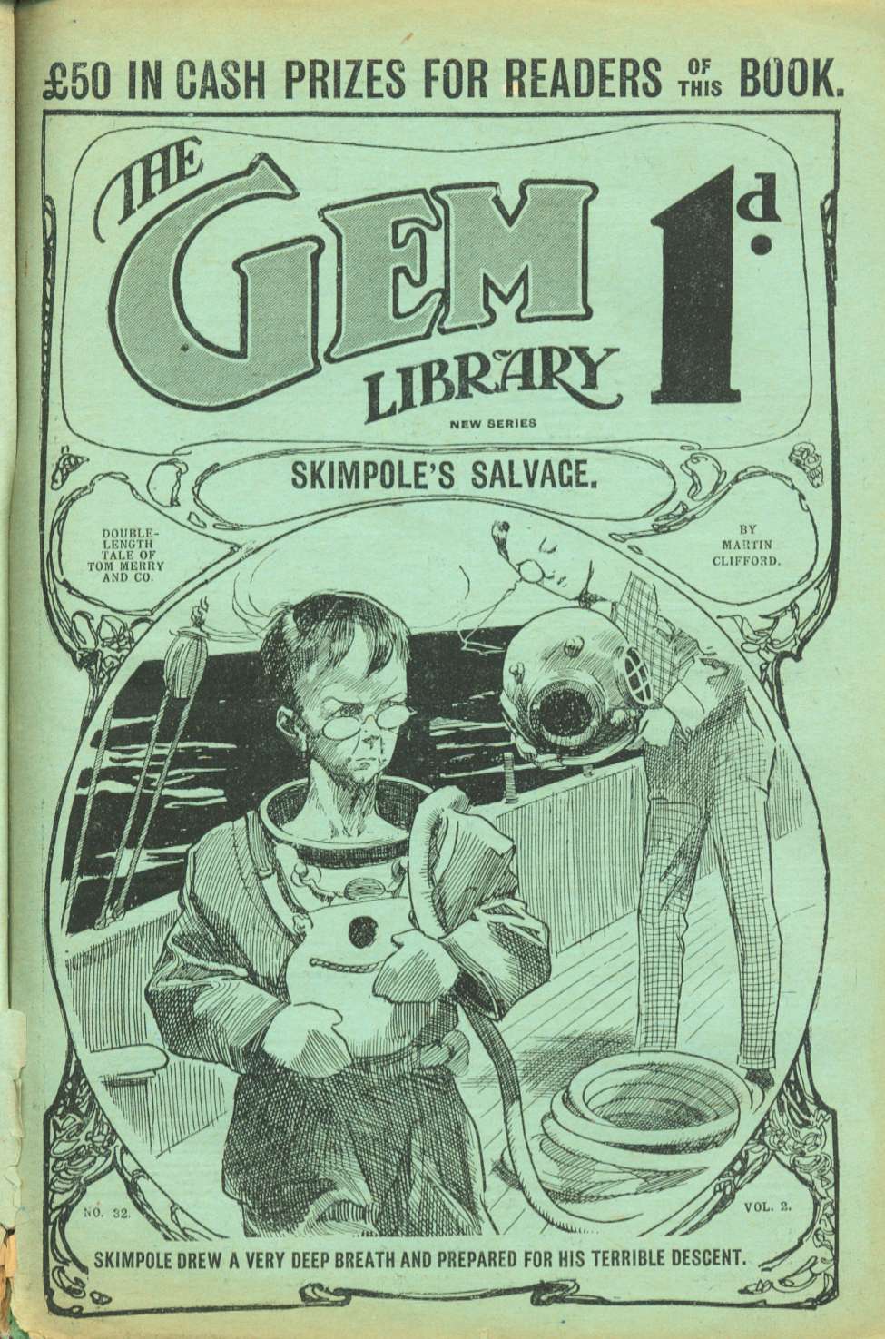 Comic Book Cover For The Gem v2 32 - Skimpole’s Salvage