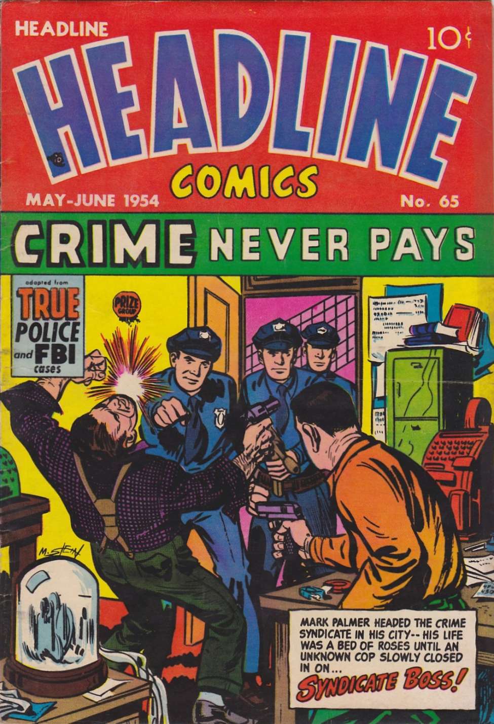 Comic Book Cover For Headline Comics 65