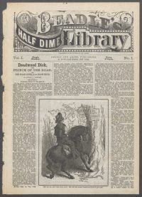 Large Thumbnail For Beadle's Half Dime Library 1 - Deadwood Dick, the Prince of the Road