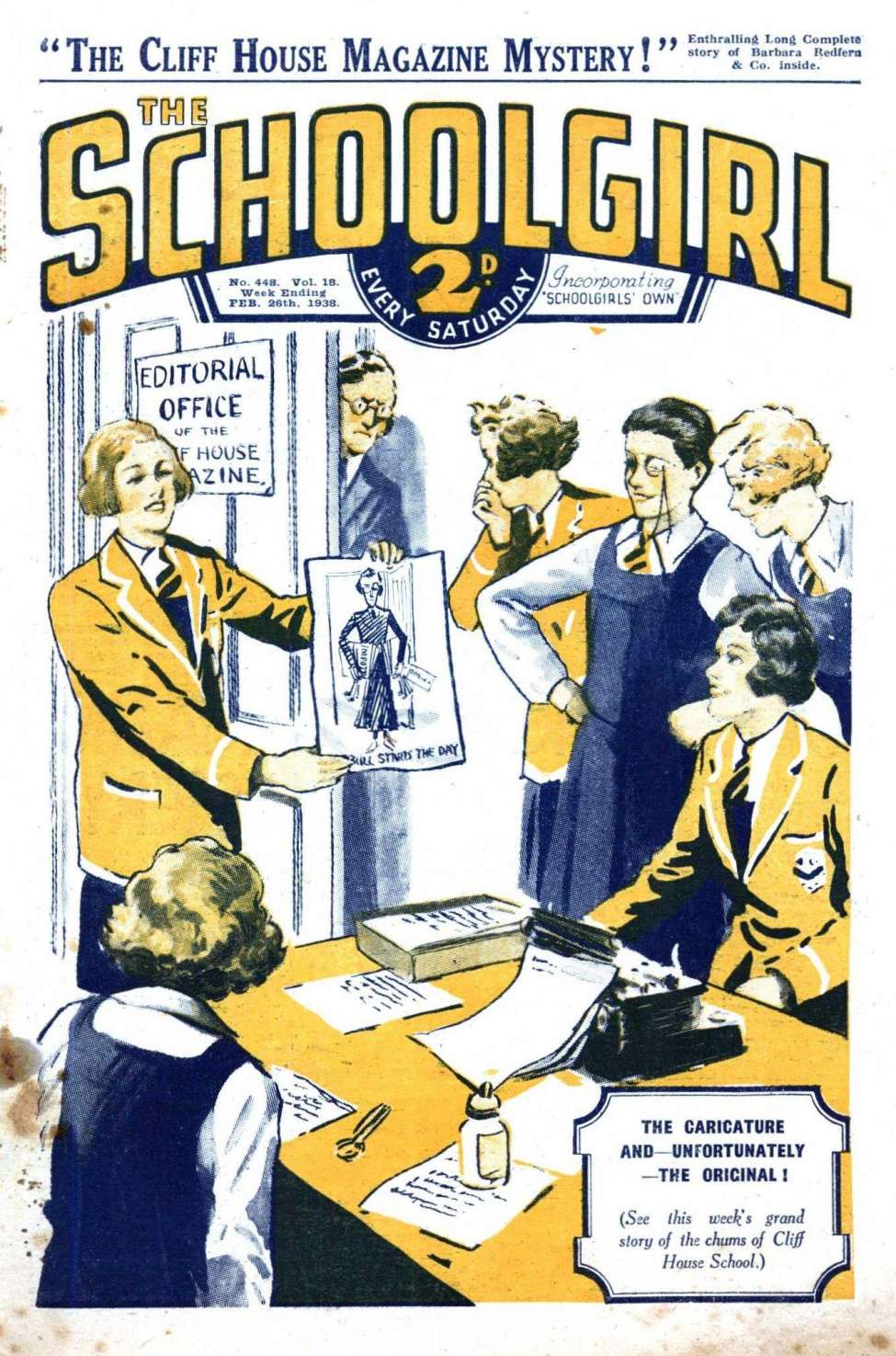 Comic Book Cover For The Schoolgirl 448