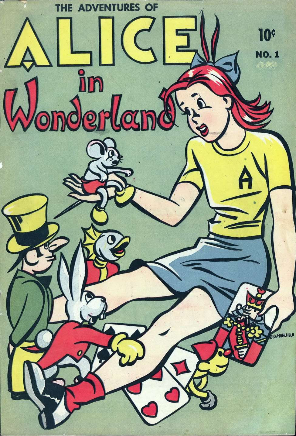 Comic Book Cover For The Adventures Of Alice 1