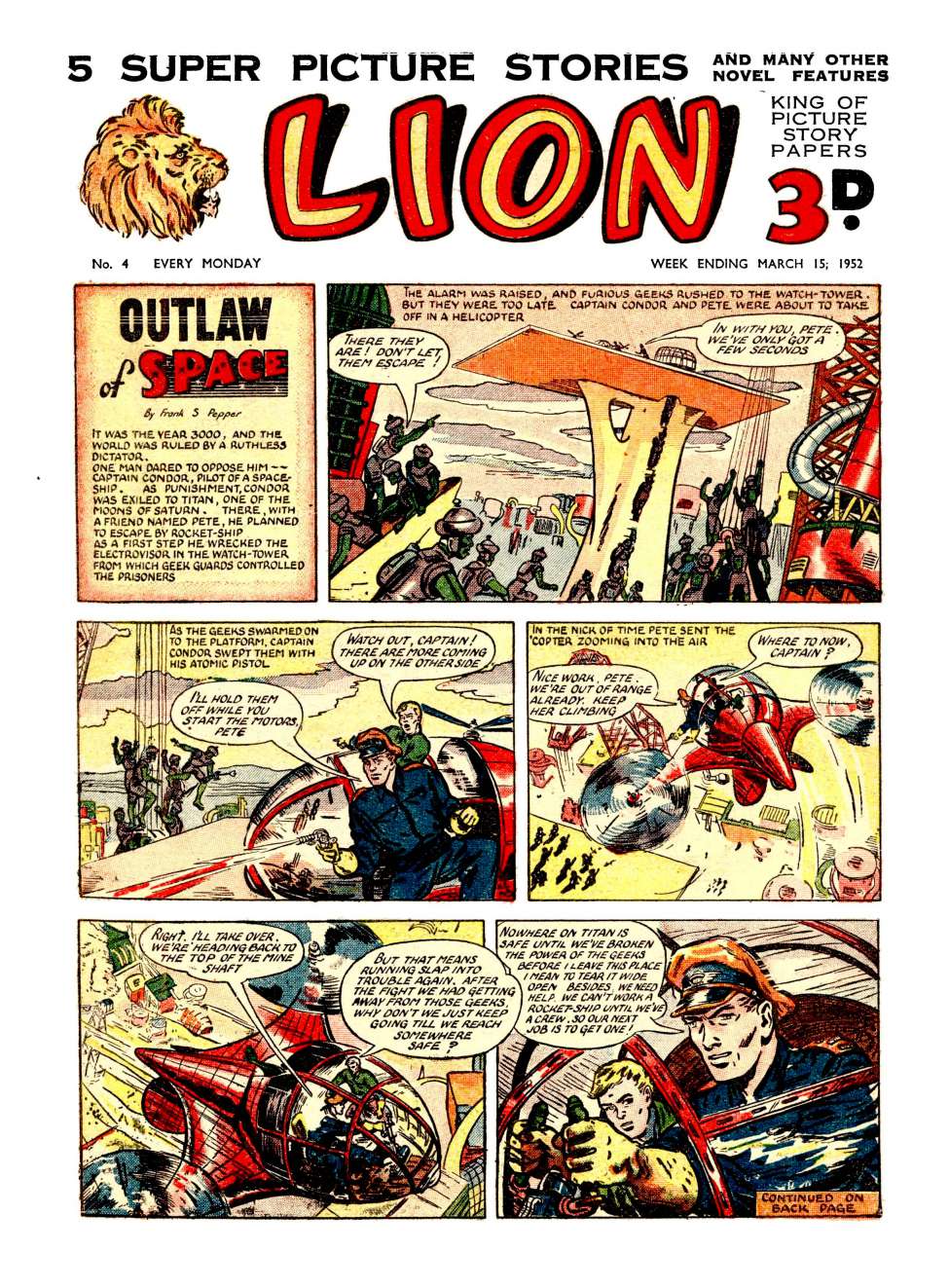 Comic Book Cover For Lion 4