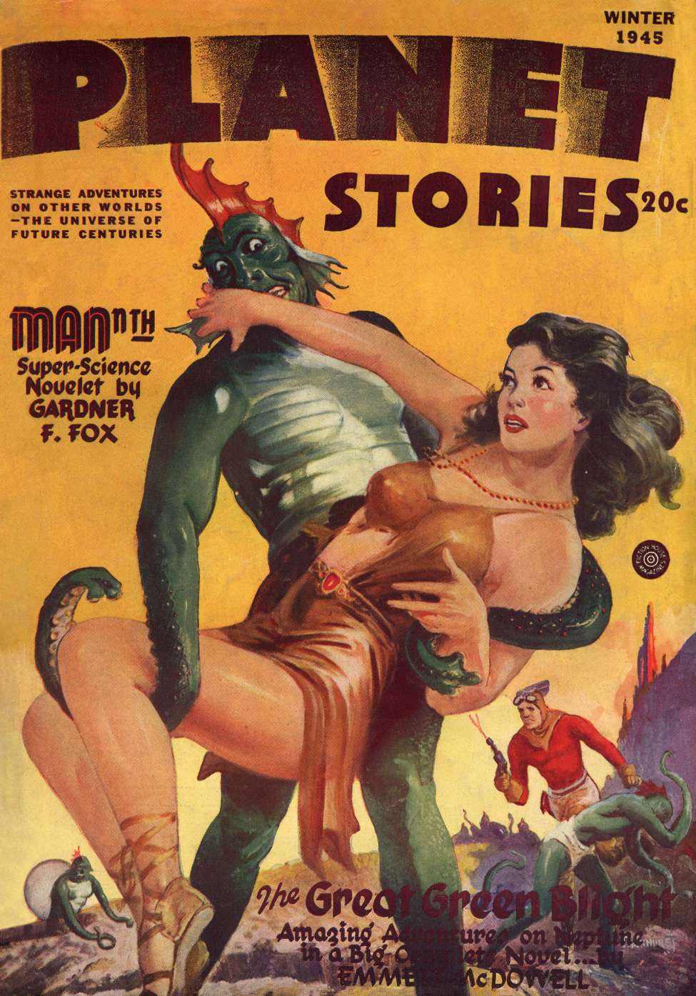 Book Cover For Planet Stories v3 1 - The Great Green Blight - Emmett McDowell