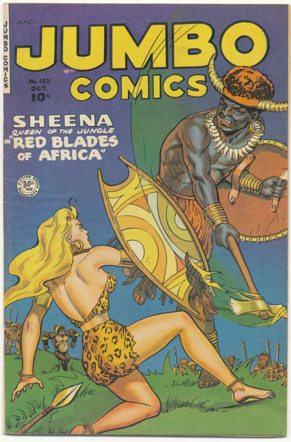 Comic Book Cover For Jumbo Comics 152