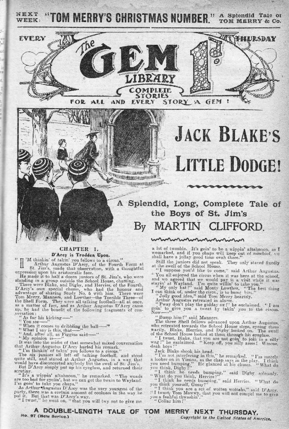 Book Cover For The Gem v2 97 - Jack Blake's Little Dodge