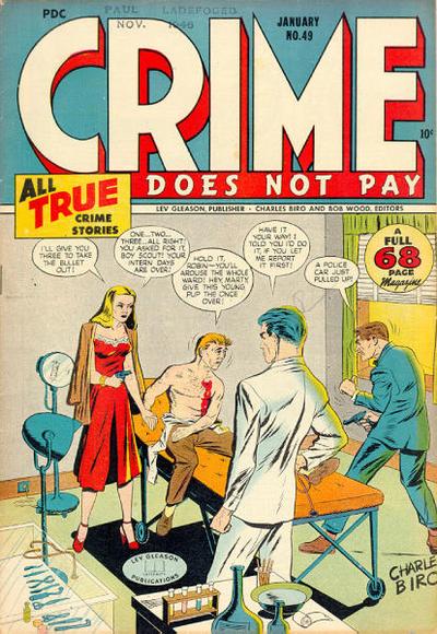 Comic Book Cover For Crime Does Not Pay 49