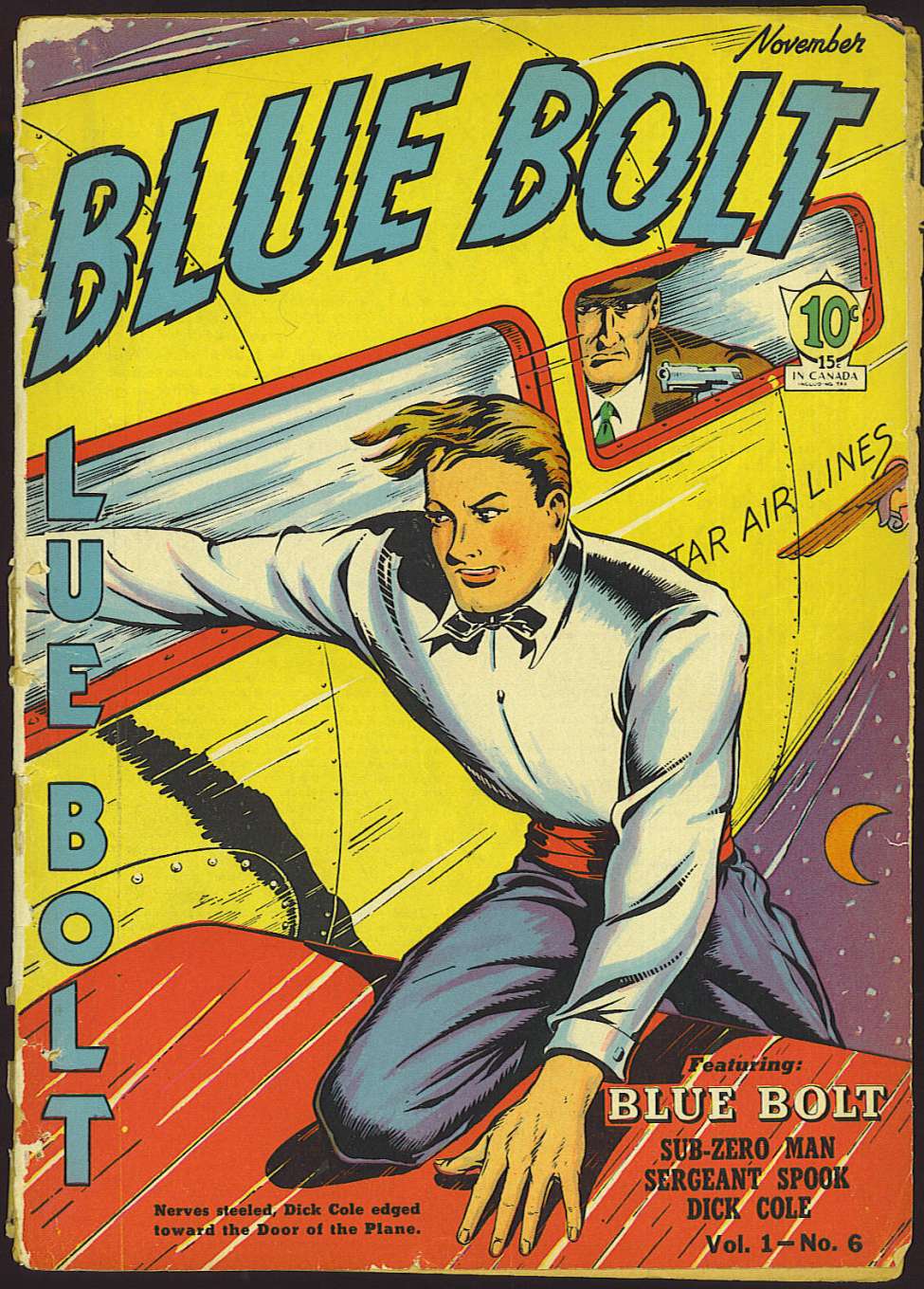 Comic Book Cover For Blue Bolt v1 6