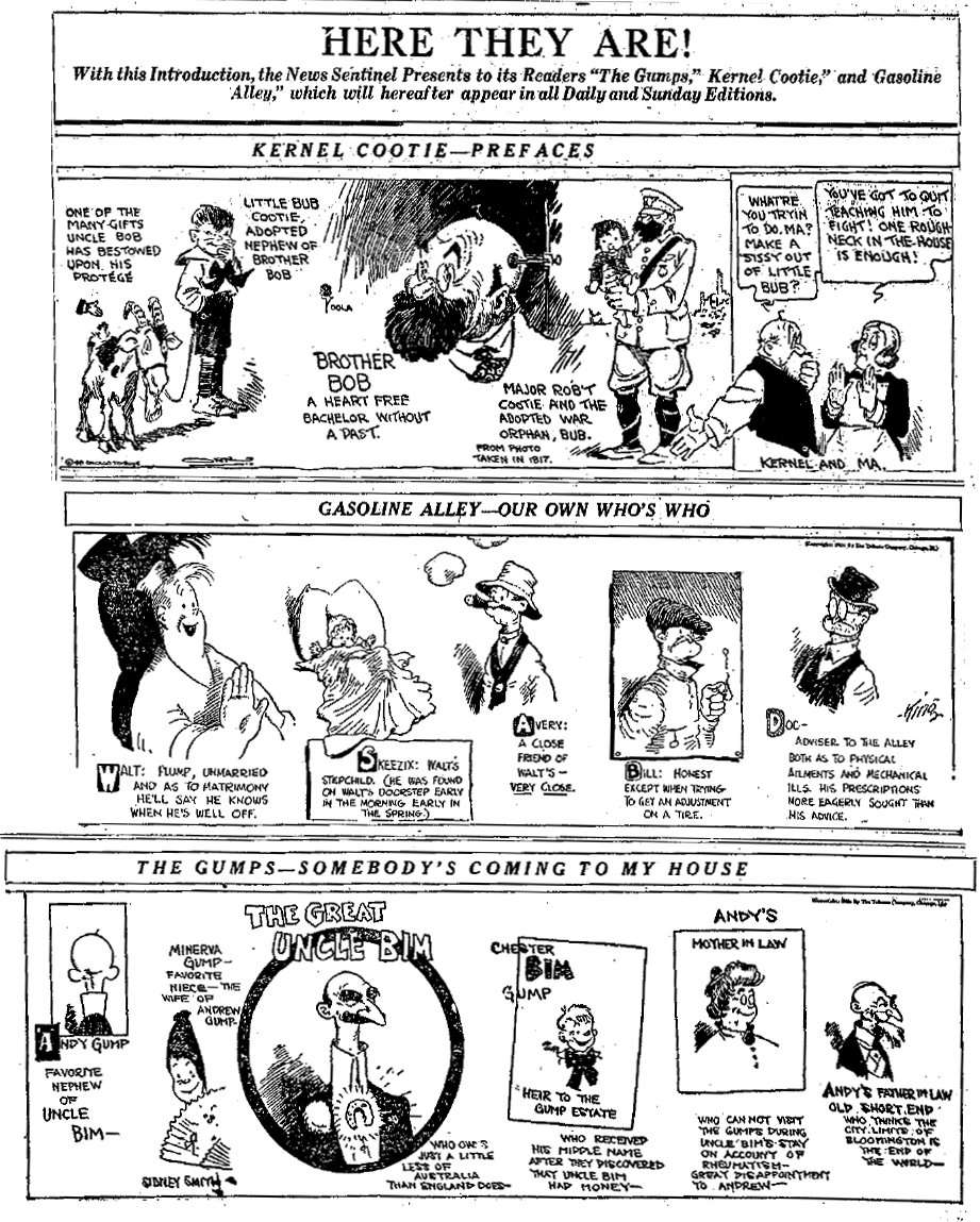 Comic Book Cover For Gasoline Alley 1921 (no 6-19)