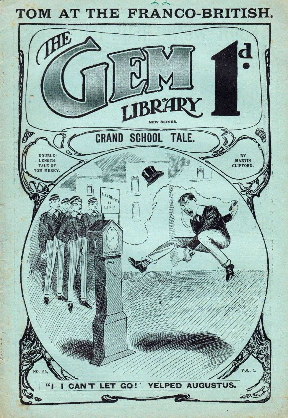 Comic Book Cover For The Gem v2 22 - Tom Merry at the Franco-Britain