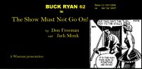 Large Thumbnail For Buck Ryan 62 - The Show Must Not Go On