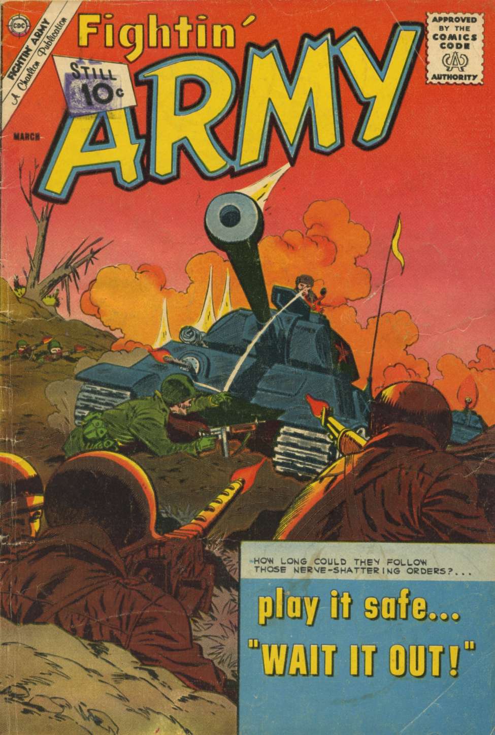 Comic Book Cover For Fightin' Army 45