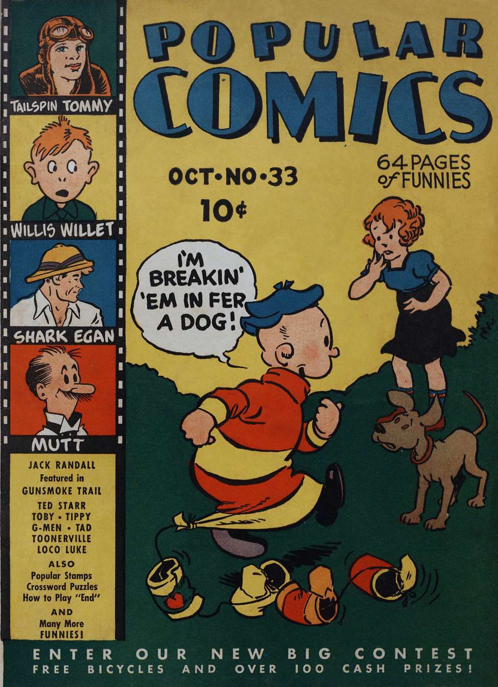 Comic Book Cover For Popular Comics 33 - Version 3