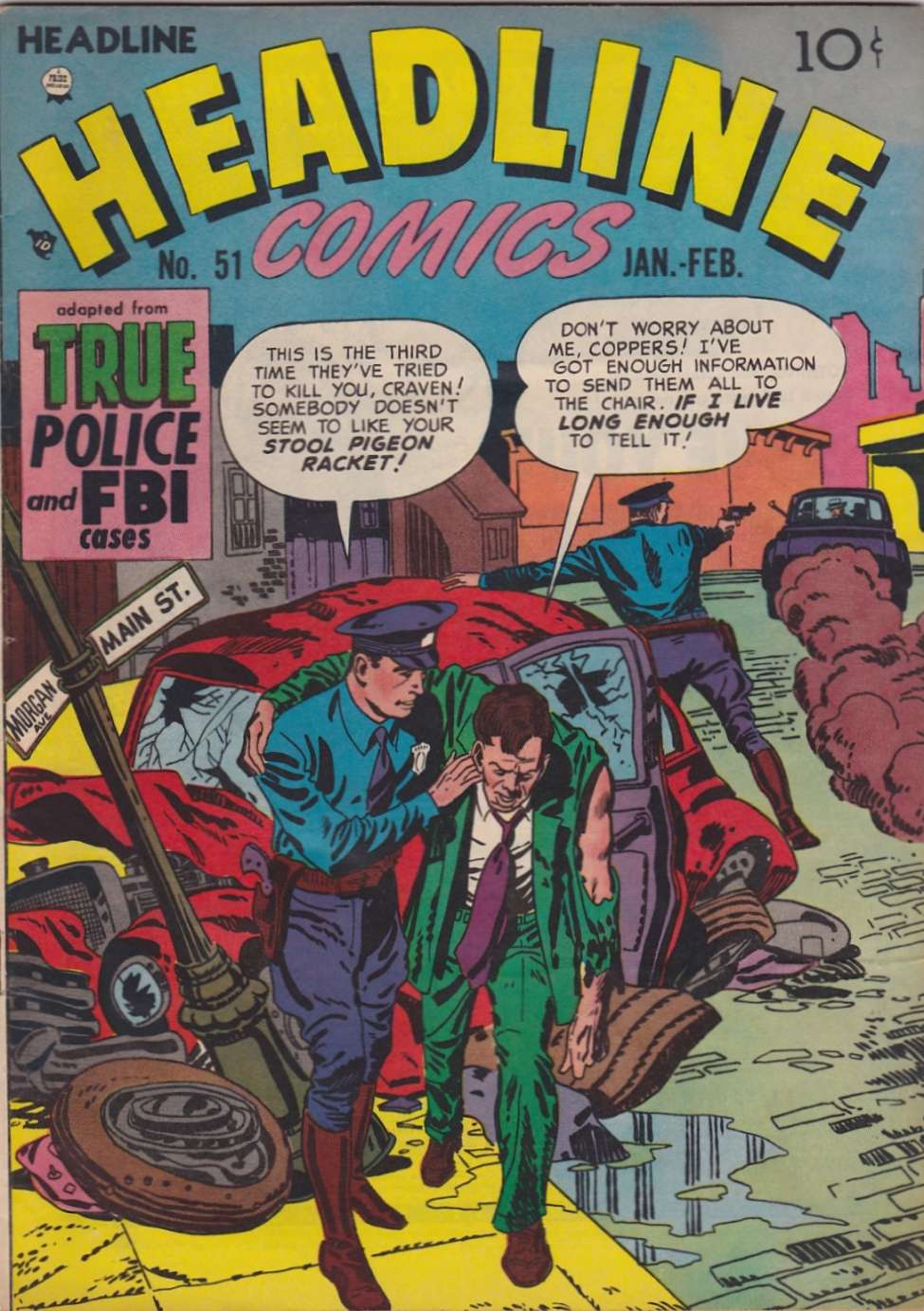 Comic Book Cover For Headline Comics 51
