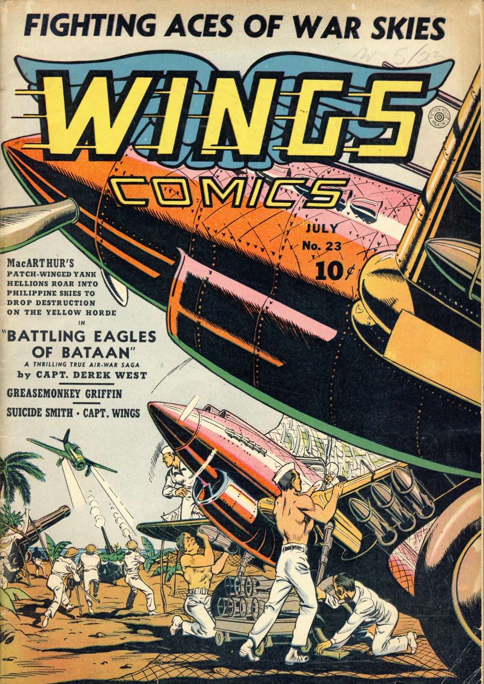 Comic Book Cover For Wings Comics 23