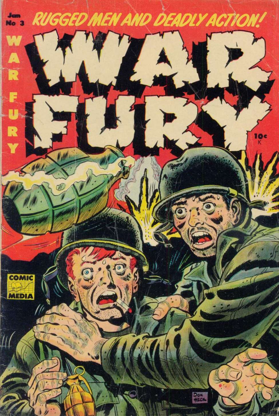 Comic Book Cover For War Fury 3