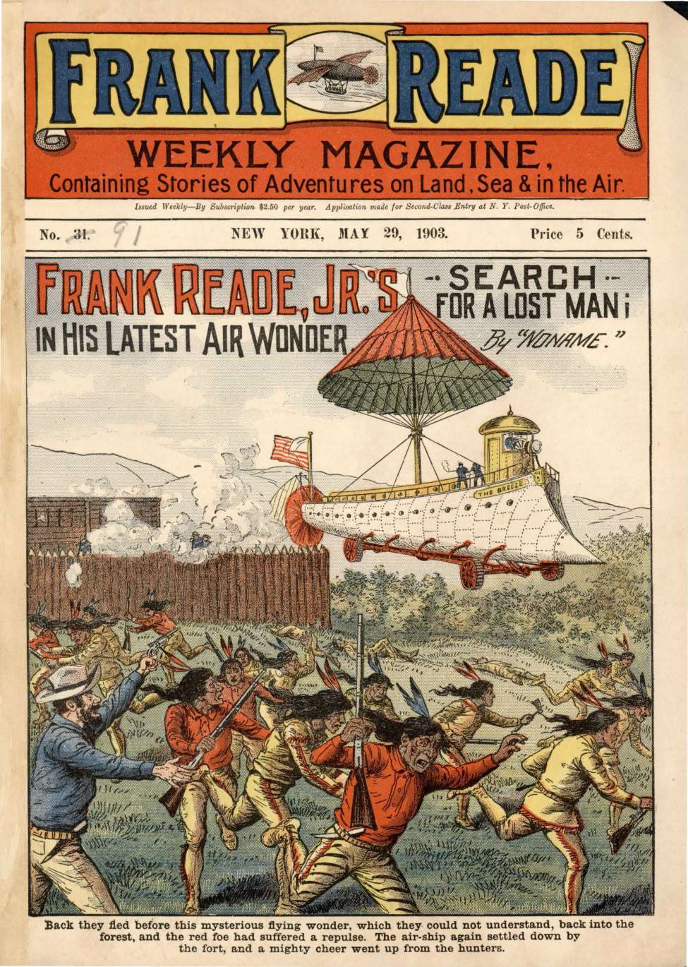 Book Cover For v1 31 - Frank Reade, Jr.'s Search for a Lost Man
