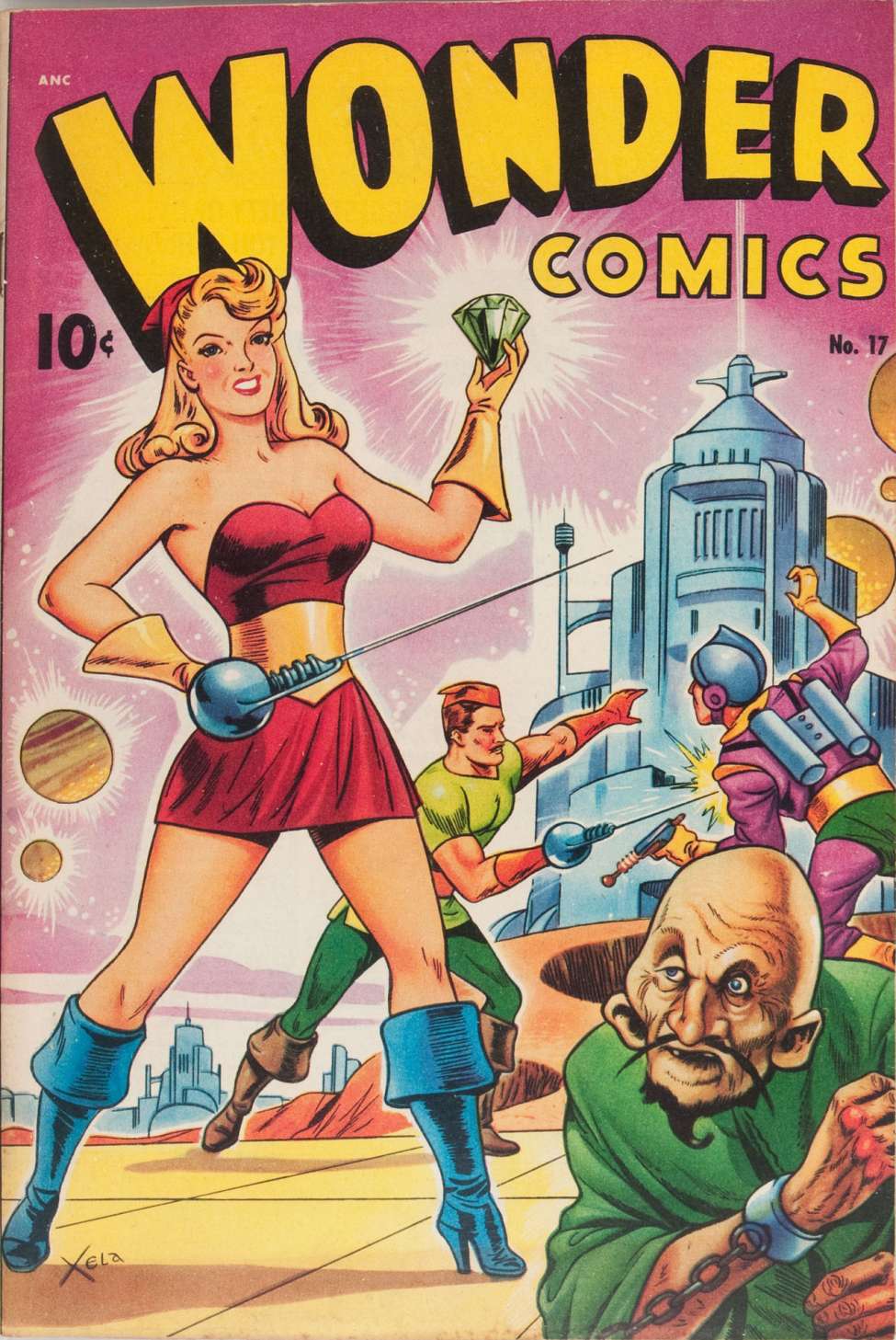 Comic Book Cover For Wonder Comics 17