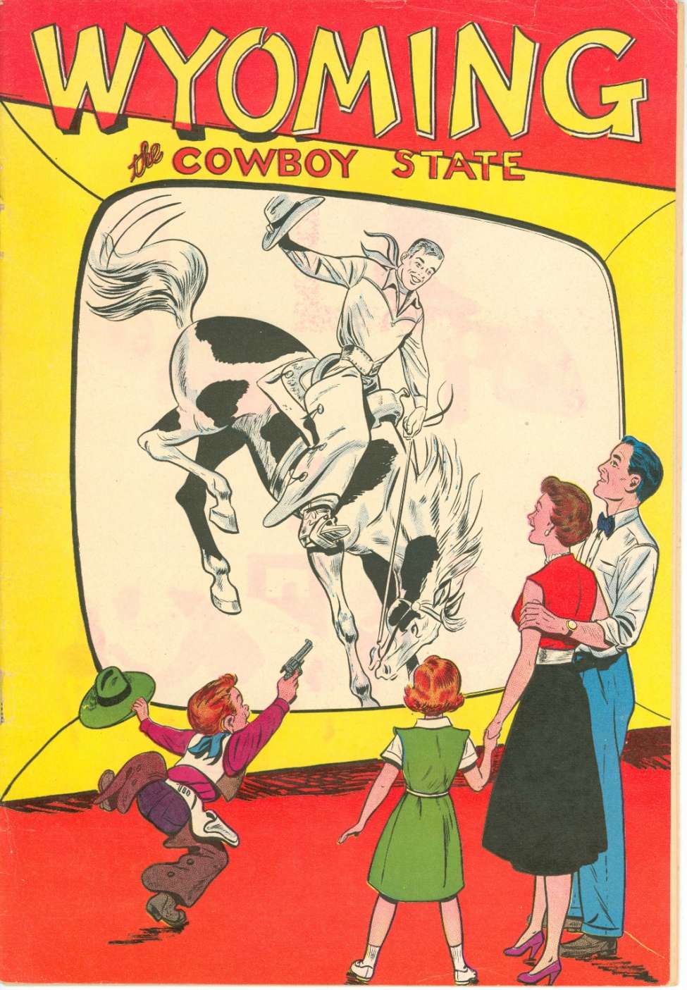 Comic Book Cover For Wyoming The Cowboy State (B)