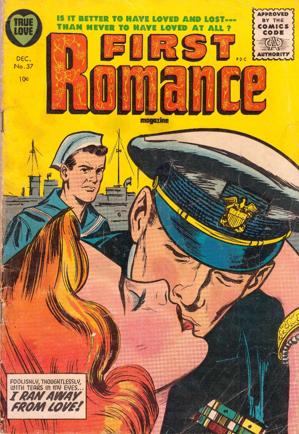 Comic Book Cover For First Romance Magazine 37