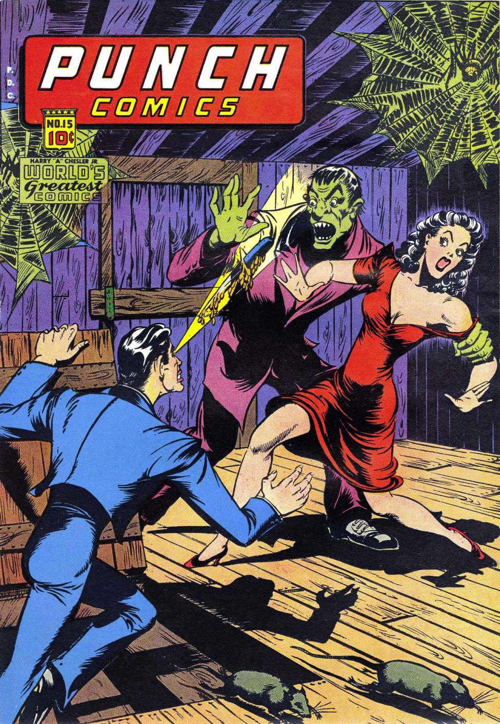 Comic Book Cover For Punch Comics 15