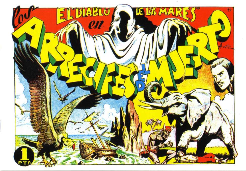 Comic Book Cover For El Diablo de los Mares 15 - Los Arrecifes del Muerto