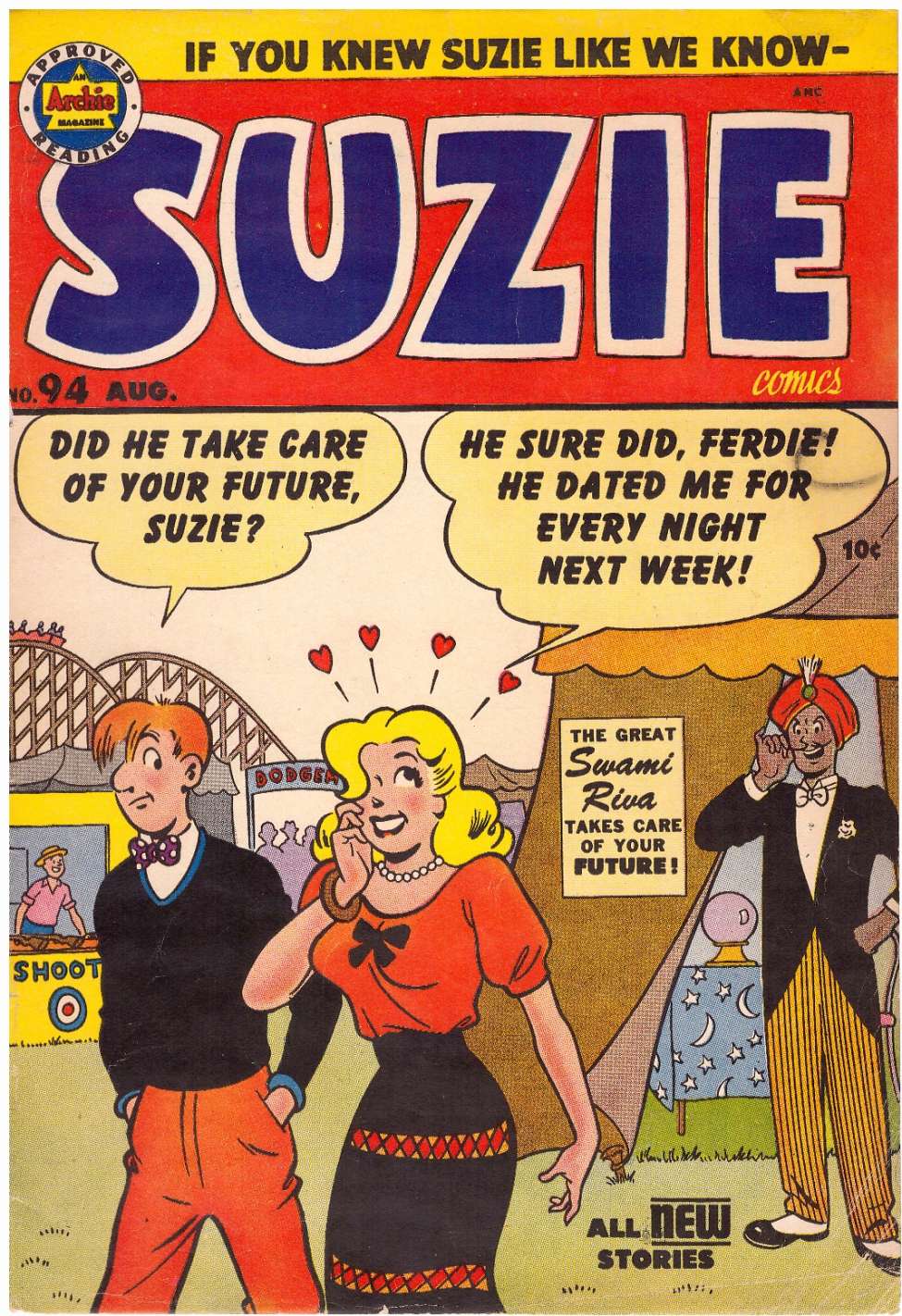 Comic Book Cover For Suzie Comics 94