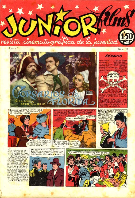 Comic Book Cover For Junior Films 25 Corsarios de Florida